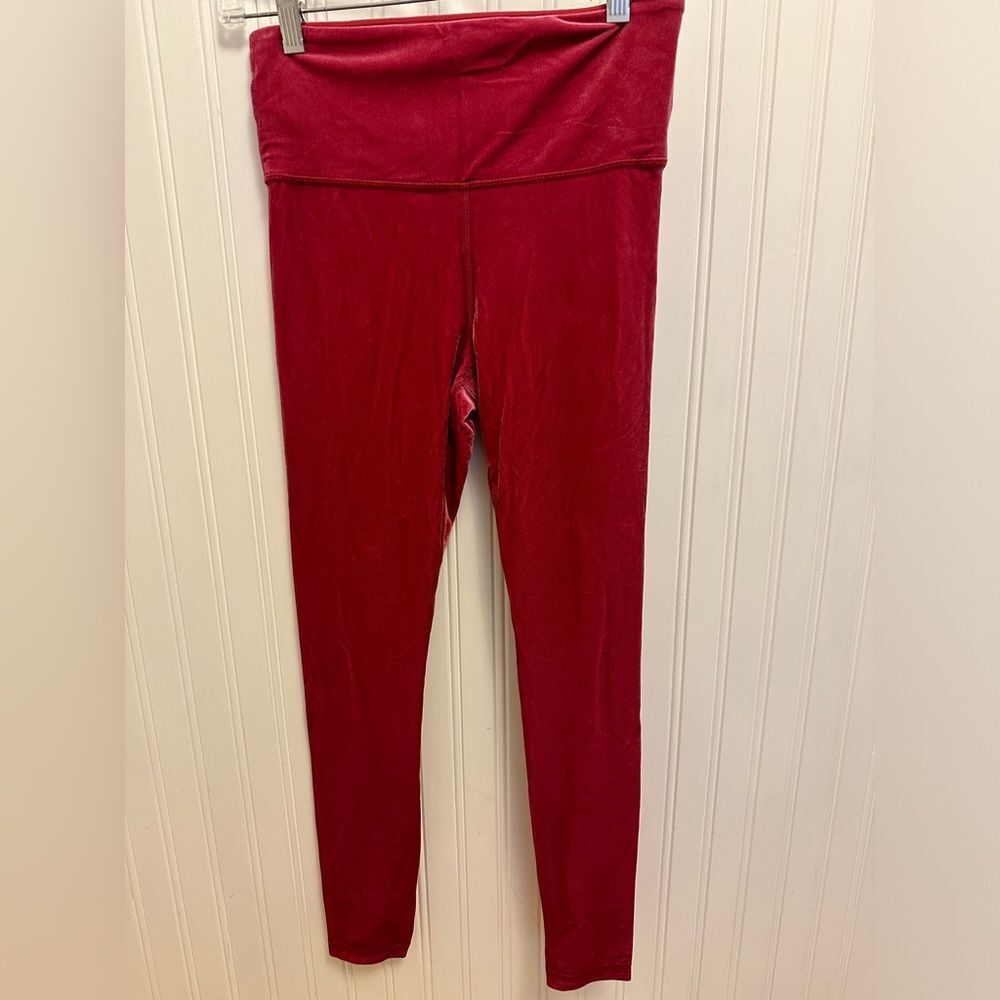 Athleta velvet leggings Size small